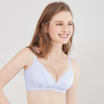 【Clany可蘭霓】無鋼圈涼感無痕 透膚性感 B-D內衣 紫丁灰 6992-61, , large