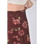 (S) 花紋棕色短裙二手衣, , large