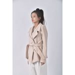 (S) 【安于晴Charlene私服】reiss質感羊毛杏色外套二手衣, , large