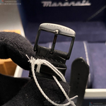 [星晴錶業]MASERATI手錶,42mm,R8821108036白金色錶面黑錶殼深黑色真皮皮革錶帶款, , large