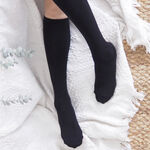 [Kaimei Cotton] Five pairs of MIT combed cotton below-the-knee mid-calf socks made in Taiwan, , large
