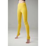 YOGA FLOW Basia Pants - 長版修身踩腳褲 - 芥末黃 Mustard Yellow, , large