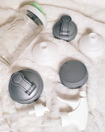 Ball® 32oz/950ml 寬口梅森罐飲料隨行杯-銀色 reCAP Mason Jars Lid POUR cap 全新升級防漏/飲料隨行杯/提把蓋/飲料蓋/冷水壺, , large
