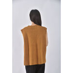 (XL) 質感圓領黃色上衣二手衣, , large