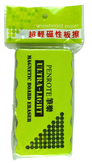 Ultra-Light Magnetic Whiteboard Eraser &ndash; Green