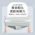 【伊柔 EVEROY】經典舒適純棉高腰內褲 M-2XL/Q加大尺碼內褲 9817-61 灰色, , large