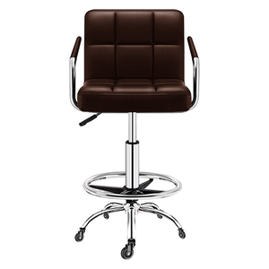 Designer Checkered Leather Chair