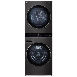 【LG 樂金】19公斤+16公斤 WashTower AI智控洗乾衣機 黑色 WD-S1916B