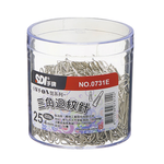 【SDI 手牌】25.4mm 三角 迴紋針 塑膠盒  500支入 /筒 0731E, , large