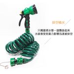 GS MALL 台灣製造 二組 25呎 EVA彈簧水管組 彈簧水管 伸縮水管 EVA水管 園藝水管 園藝沖水 洗車水管 水管, , large