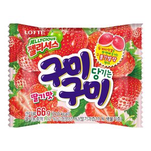 韓國樂天草莓QQ糖66g