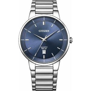 CITIZEN 星辰 紳士日期手錶-藍/40mm BI5120-51L