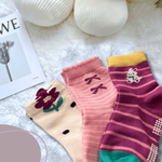 [Kaimei Cotton Industry] 12 pairs of random excellent pure cotton non-slip children's socks, pink and cute style, rabbit children's socks, cartoon children's socks, cute socks, baby socks, , large