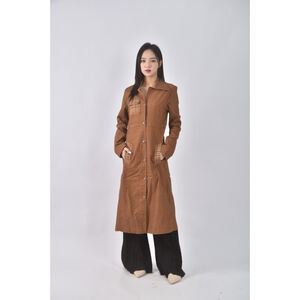 (2XL) ark格紋棕色外套二手衣