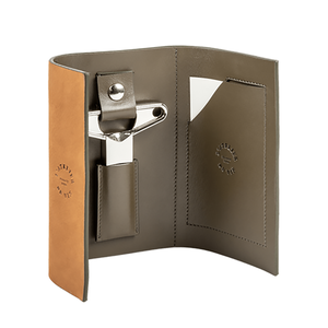 LDV-Nomad Bilame Metal Bottle Opener - with Leather Sleeve