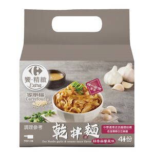 [箱購]家樂福乾拌麵-蒜香麻醬風味