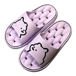 [e shoe store] Jiajia drainage slippers bathroom slippers green 23.5CM, , large