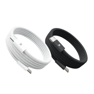 【Wephone】雙頭Type-C 100W 磁吸收納快充線/傳輸線/充電線(120公分) 雪霜白