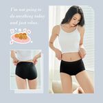 【伊柔 EVEROY】經典舒適純棉高腰內褲 M-2XL/Q加大尺碼內褲 9817-63 黑, , large