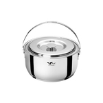 【Buffalo牛頭牌】新小牛304不鏽鋼加厚底調理鍋20cm/3.0L(IH.電磁爐適用), , large