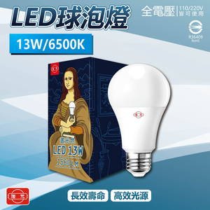 [寶旺旺]旭光LED 13WLED燈泡(白光) E27燈泡 電燈泡