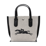 LONGCHAMP Essential 帆布及牛皮手提/斜背二用包(XS)/自然色, , large