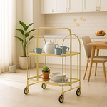 【AOTTO】免組裝輕奢質感折疊置物推車(AS-301), , large