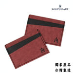 [LOGINHEART]免取卡正面感應卡夾 氣勢紅黑 可客製 悠遊卡/信用卡/各類卡片 直接感應不受其他卡片干擾, , large