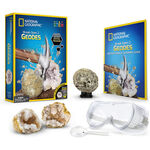 NATIONAL GEOGRAPHIC 國家地理 發現水晶寶藏(敲開原石發現水晶)-2入原石, , large