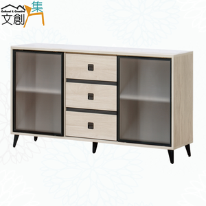 【文創集】蓋曼5.3尺岩板鋁門低餐櫃(客約商品)
