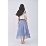 (S) show me love質感紡紗藍色長裙二手衣, , large
