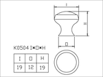 Zinc Knob, , large