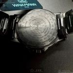 [星晴錶業]WAKMANN手錶,46mm,WA00046黑色錶面黑錶殼深黑色精鋼錶帶款, , large