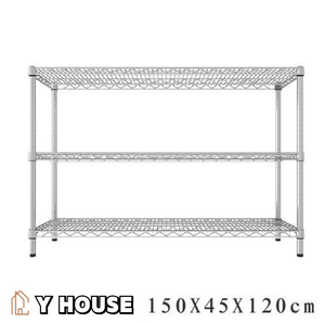 【Y HOUSE】150x45x120公分 荷重型三層鐵架 耐重層架 荷重型鐵力士架