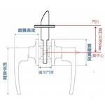 水平鎖 加安牌 磨砂銀色 LD6X207 LD6X20G 自動解閂房門鎖  臥室 水平把手鎖 浴廁鎖, , large
