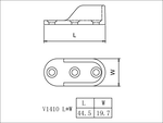 Wardrobe Rail Bracket, , large