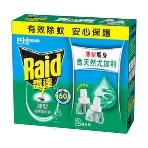雷達薄型液體電蚊香重裝-尤加利精油-41mlx2