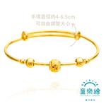 【童樂繪金飾】兒童彌月黃金手環- 永愛金綻 約重0.73錢±0.05 (滿月 彌月金飾 彌月禮), , large