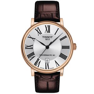 TISSOT天梭 Carson 羅馬機械手錶-40mm  T1224073603300