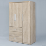 【Homelike】喜家居梧桐色4x7尺衣櫃(1647), , large