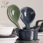 【哩皿食器】台灣製  CPET   潔晶拉麵湯匙｜恬靜白, , large