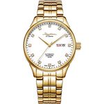 RHYTHM日本麗聲 S.V.Series 晶鑽日曆機械錶-39mm AS1612S06, , large