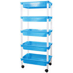 Multi-Function 5-Tier Plastic Rack, , large