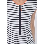 (S) nautica條紋白色短袖上衣二手衣, , large