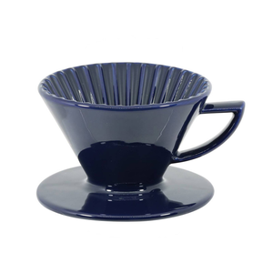 [寶馬牌 附把陶瓷濾杯 1-4杯 寶藍] JA-05-02-C-B