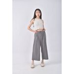 (L) queenshop韓牌高腰質感灰色長褲二手衣, , large