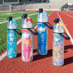 保冷噴霧水壺 500ml 【4色可選】運動水壺 噴霧降溫 三層保冷 軟質耐摔 健身 登山 馬拉松 外送員 LDPE 單車 跑步, , large