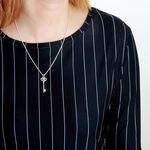 【Angel & Me】Heart key s925 sterling silver necklace Valentine Day gift, , large