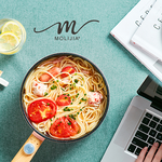 【MOLIJIA】1.6L-M18 Multifunctional Non-stick Electric Cooker - Black Wood Grain, , large