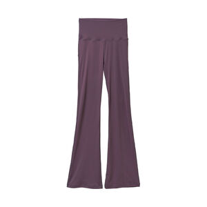腰口袋微喇叭瑜珈褲-紫色XL